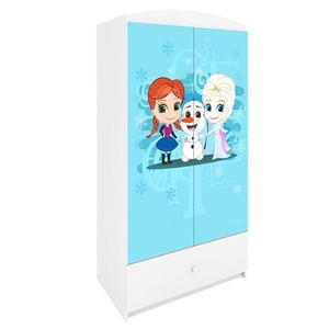 Dětská šatní skříň BABYDREAMS Ledové království bílá vyobraziť