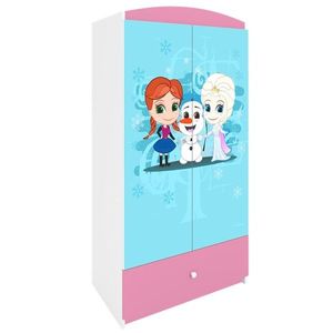 Dětská šatní skříň BABYDREAMS Ledové království růžová vyobraziť