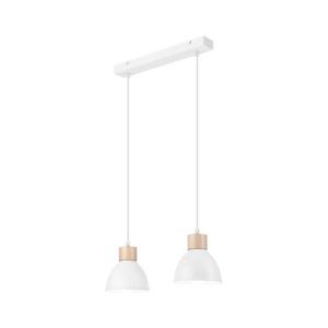 Luster na lanku NICO 2xE27/60W/230V biela LM-2.143 white vyobraziť