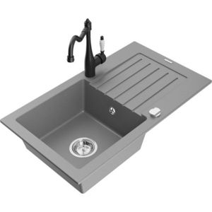 MEXEN/S MEXEN/S - Pablo granitový drez 1-miska vrátane batérie Carla, šedá 6510-71-670700-70 vyobraziť