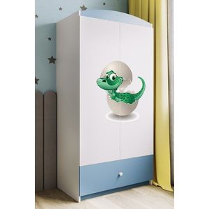 Detská skriňa Babydreams 90 cm dinosaurus modrá vyobraziť