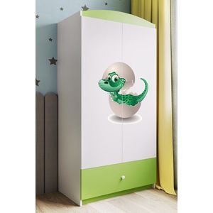 Detská skriňa Babydreams 90 cm dinosaurus zelená vyobraziť