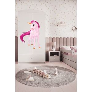 Detská skriňa Babydreams 90 cm jednorožec biela vyobraziť