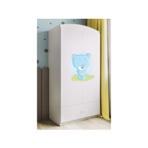 Detská skriňa Babydreams 90 cm medvedík biela vyobraziť