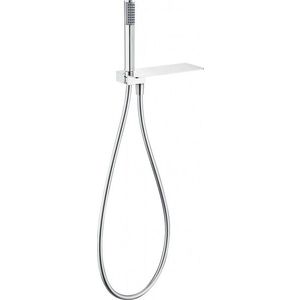 DEANTE - Cascada chróm, platina Zalomená hadicová spojka, so sprchovacím setom, s poličkou NAC_056K vyobraziť