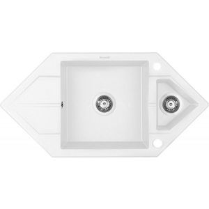 DEANTE DEANTE - Hexon alabastrový Granitový drez, 1, 5-miska s odkvapkávačom - Space-Saver ZQP_A653 vyobraziť