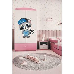 Detská skriňa Babydreams 90 cm mýval ružová vyobraziť