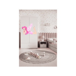 Detská skriňa Babydreams 90 cm víla s krídlami biela vyobraziť