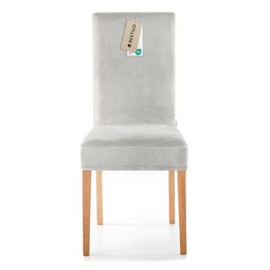 Restilo Napínací poťah na stoličku Sento strieborná, 48 x 48 x 58 + 10 cm vyobraziť