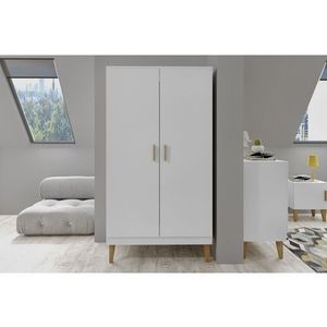 Detská skriňa Kubi 100 cm biela vyobraziť