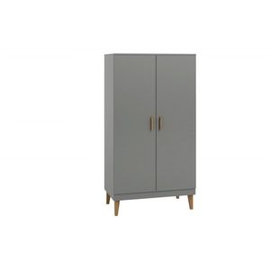 Detská skriňa Kubi 100 cm šedá vyobraziť