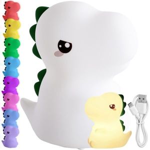 Dětská stolní LED lampa Dino bílá vyobraziť