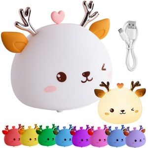 Dětská stolní LED lampa Fawn bílá vyobraziť