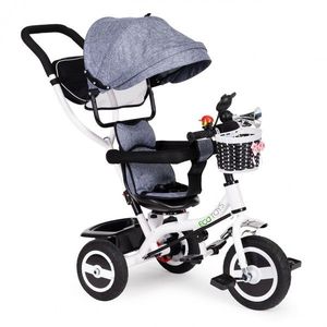 Detská trojkolka - kočík Ecotoys Lucas sivá vyobraziť