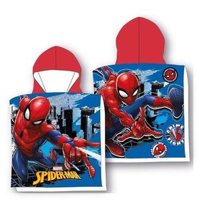Dětské bavlněné pončo RIKKI Spiderman 55x110 cm červeno-modré vyobraziť