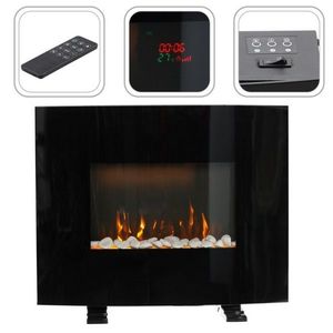 Nástenný/stojaci krb s efektom plameňa, 61 x 13, 5 x 48 cm, 1000/2000W vyobraziť