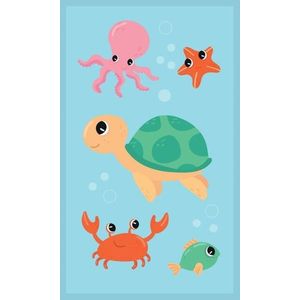 Dětský bavlněný ručník KIDS 002 30x50 cm modrý vyobraziť