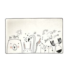 Detský koberec Be Happy 140x190 cm biely/čierny vyobraziť