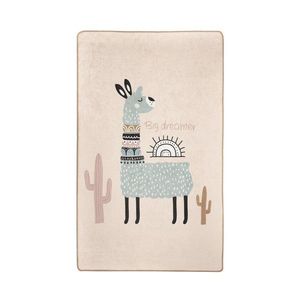 Detský koberec Lama 140x190 cm ružový vyobraziť