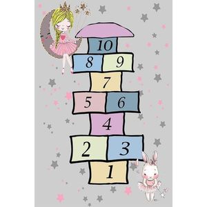 Detský koberec Skákací panák II 100x150 cm sivý vyobraziť