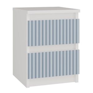 Dětský noční stolek MALWA M2 ARTESO bílo-modrý vyobraziť