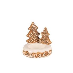 Keramický perníkový svietnik Stromček na čaj. sviečku vyobraziť