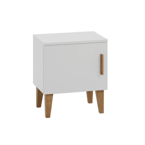 Detský nočný stolík Kubi 50 cm biely vyobraziť