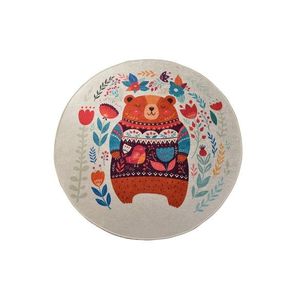 Detský okrúhly koberec Sweet Bear 140 cm viacfarebný vyobraziť