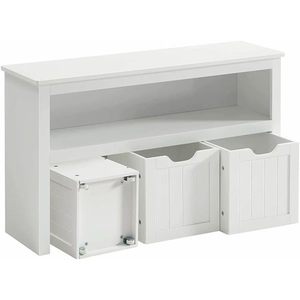 Dětský regál na hračky Vasagle PAMPULO bílý vyobraziť