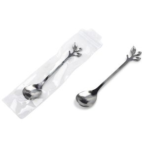 Dezertná lyžička Casa Leaves strieborná vyobraziť