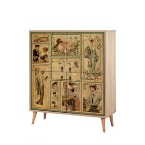 Dizajnová komoda MULTİLÜX dub sonoma vyobraziť