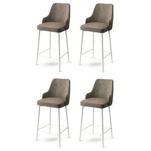 Súprava barových stoličiek Enox Cappuccino and White, 4 ks, 4 ks vyobraziť