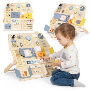 Dřevěná edukativní tabule HOUSE XL vícebarevná vyobraziť