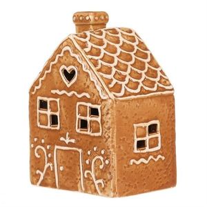 Keramický perníkový domček LED, hnedá vyobraziť