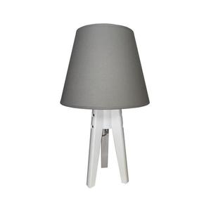 Stolná lampa CONE 1xE27/60W/230V biela/šedá B-BIAŁA-MAŁA- STOŻEK SZARY vyobraziť