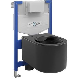 MEXEN/S - WC predstenová inštalačná sada Fenix XS-F s misou WC Sofia, čierna mat 6803354XX85 vyobraziť