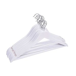 Drevené ramienka RONDO 30 ks biele vyobraziť