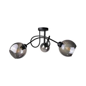 Keter Lighting Prisadený luster RIN 3xE27/60W/230V čierna 1274/22 vyobraziť