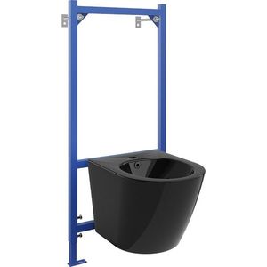 MEXEN/S - Sada pre skrytú inštaláciu bidetu Felix B s bidetom Lena, čierna połysk 69935224870 vyobraziť