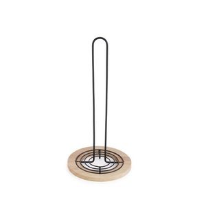 Držák na kuchyňské utěrky MODERN KITCHEN 15x31 cm černé/kaučukové dřevo vyobraziť