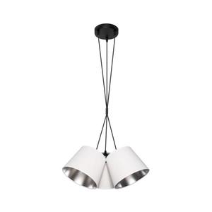 Luster na lanku ZOMA 3xE27/60W/260V biela/lesklý chróm 0656 vyobraziť