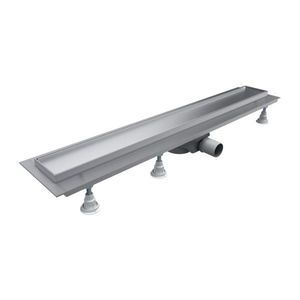 OMNIRES - LOWFIX lineárny sprchový odtok s krycou doskou pre dlažbu, 90 cm srebrny /SL/ LOWFIX90TSL vyobraziť