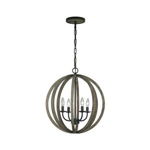 Elstead FE-ALLIER-4P-WW - Luster na reťazi ALLIER 4xE14/60W/230V dub FE-ALLIER-4P-WW vyobraziť