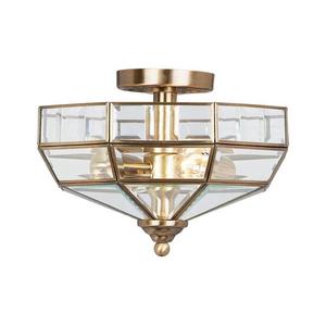 Elstead OLD-PARK-AB - Stropné svietidlo OLD PARK 2xE27/60W/230V mosadz OLD-PARK-AB vyobraziť