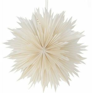 Dekorácia závesná papierová hviezda Ice, 50 cm, biela vyobraziť