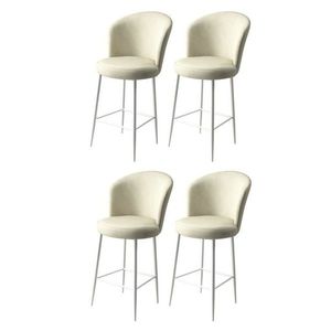 Súprava barových stoličiek Alte Cream and White, 4 ks, 4 ks vyobraziť