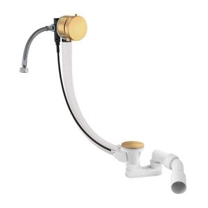 OMNIRES - CGS Sifón vaňový automat komplet s napúšťaním zlatá kartáčovaná /GLB/ TK132-PLUS-3.07+64-SGLB vyobraziť