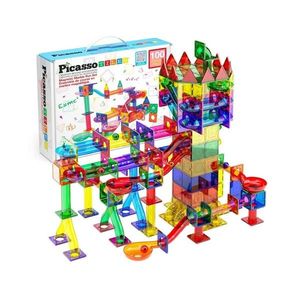 PicassoTiles magnetická stavebnica 100 ks Marble Run vyobraziť