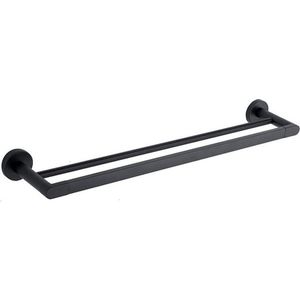 Dvojitý držiak na uteráky MEXEN TIBER čierny vyobraziť