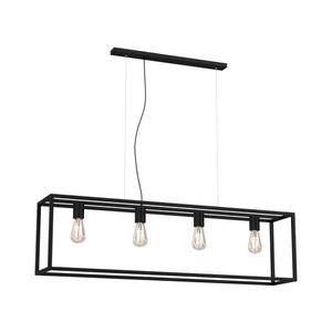 Luster na lanku FRAME 4xE27/60W/230V čierna 6695 vyobraziť